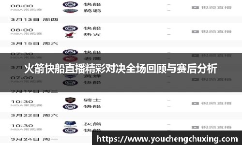 火箭快船直播精彩对决全场回顾与赛后分析